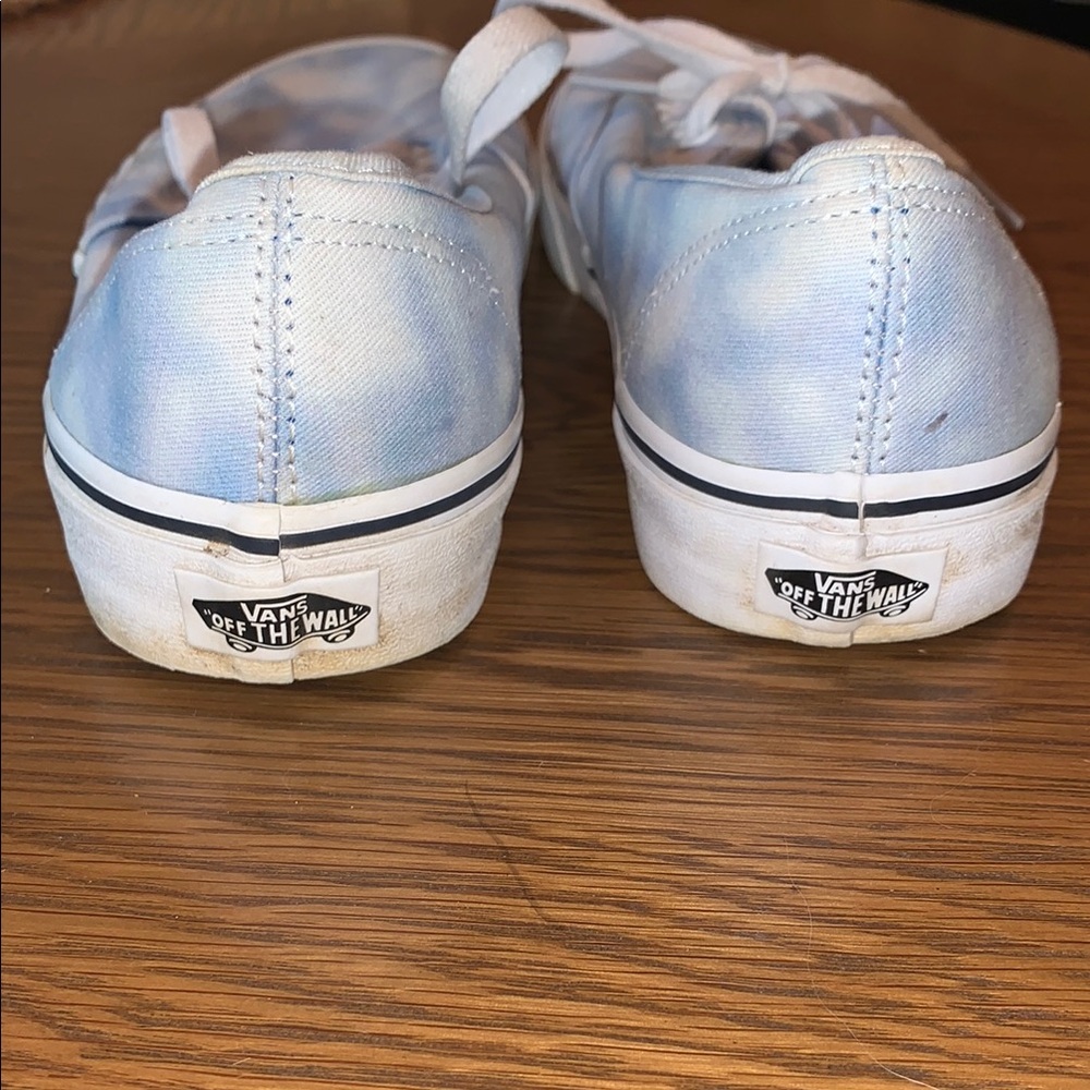 Vans Blue and White Tie-Dye Sneakers - Picture 4 of 8